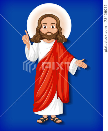 Isolated jesus cartoon character Isolated jesus cartoon character 72436055