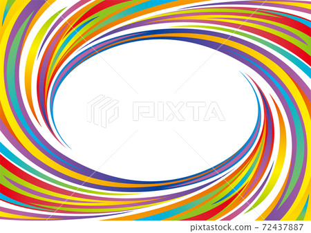 多彩的橢圓旋流框架 72437887