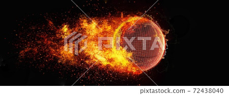 Burning flame sphere 72438040