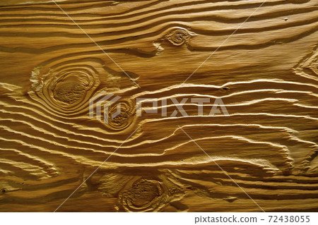 The surface of plywood is treated by brushing. Wood texture. Beautiful background. The surface of plywood is treated by brushing. Wood texture. Beautiful background. 72438055