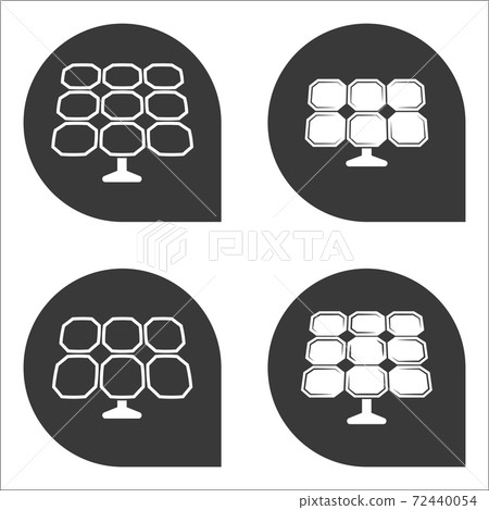 Solar energy icons 72440054