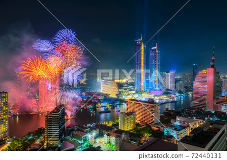 Bangkok city Happy new year. 72440131