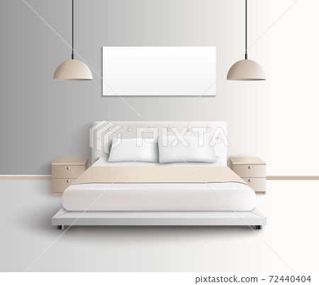 Modern Bedroom Interior Composition Modern Bedroom Interior Composition 72440404