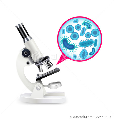 White Realistic Microscope White Realistic Microscope 72440427