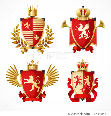 Heraldic Coat Of Arms Set 72440430