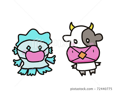 Amabie with a mask 72440775