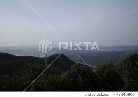 日本岡山縣的熊山風景 72440906