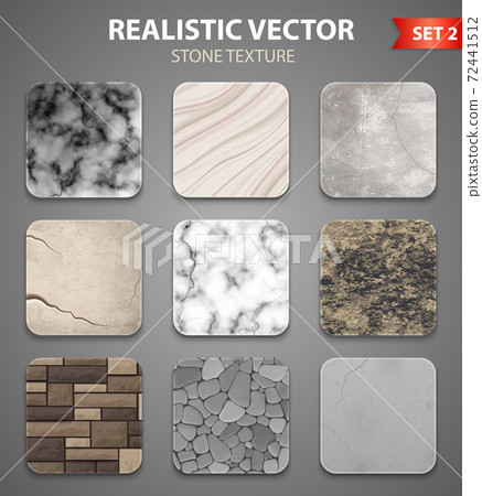 Stone Texture Samples Realistic Set 72441512