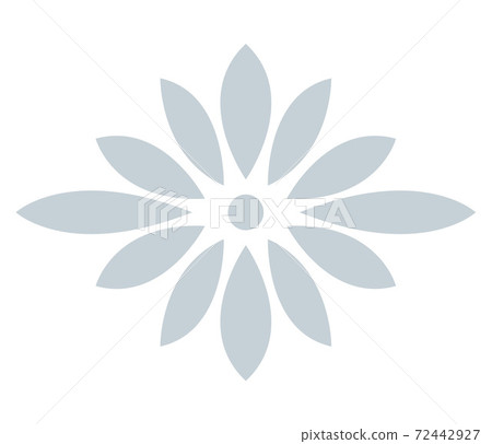 Japanese style vector flower Japanese style vector flower 72442927