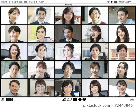網絡會議屏幕25人 72443946