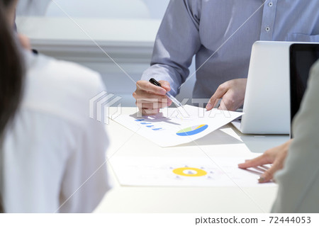 Business scene office meeting Business scene office meeting 72444053