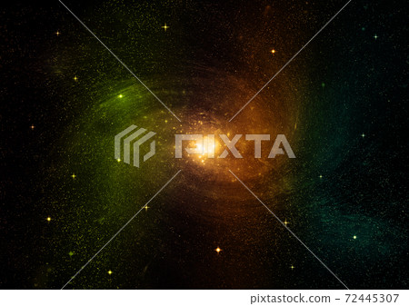 galaxy in a free space. 3D rendering galaxy in a free space. 3D rendering 72445307