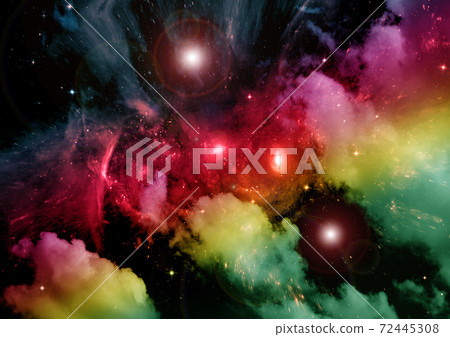 galaxy in a free space. 3D rendering 72445308