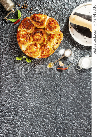 baked pie with meat baked pie with meat 72445336