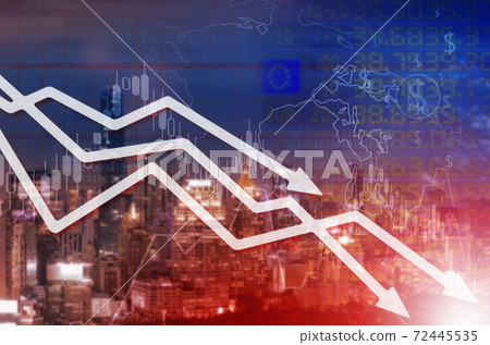 Chart businesses falling Chart businesses falling 72445535