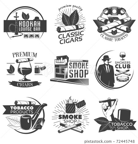 Smoking Tobacco Label Set Smoking Tobacco Label Set 72445748