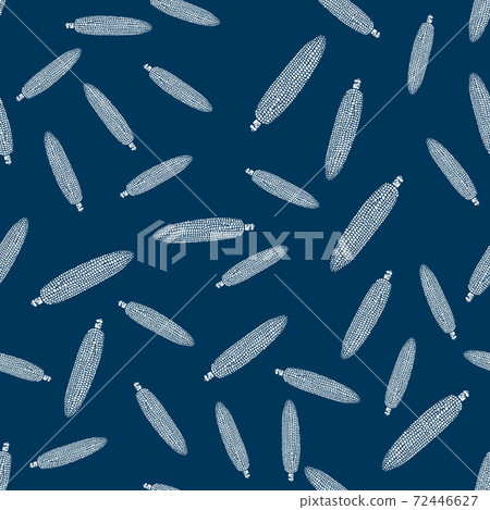 Seamless pattern with sweet corn ears Seamless pattern with sweet corn ears 72446627