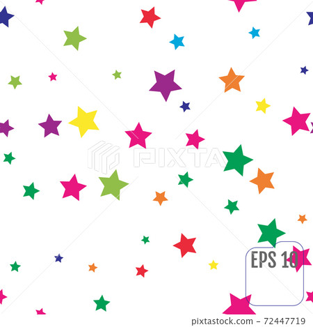 Seamless Pattern with Colorful Stars. Seamless Pattern with Colorful Stars. 72447719