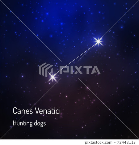constellation in the night starry sky 72448112