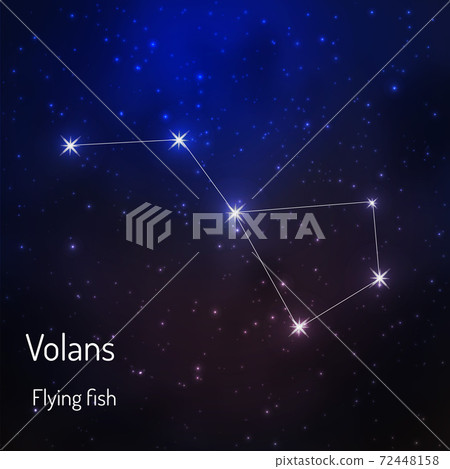 constellation in the night starry sky 72448158