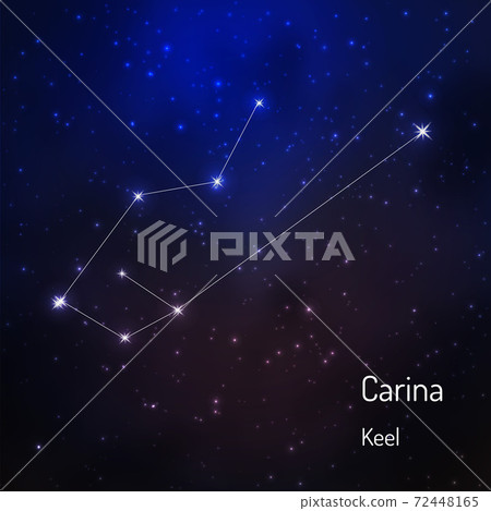 constellation in the night starry sky 72448165