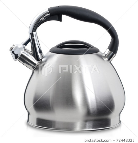 Kettle with whistle on a white background Kettle with whistle on a white background 72448325