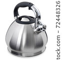 Kettle with whistle on a white background 72448326