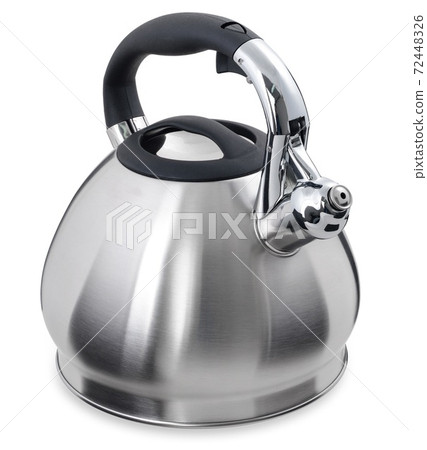 Kettle with whistle on a white background Kettle with whistle on a white background 72448326