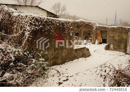 正陵谷，冬天，雪景，胡同 72449018