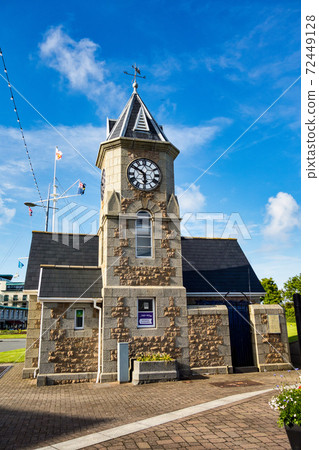City of Saint Peter Port, capital of Guernsey, British Crown dependency in English Channel off the coast of Normandy. 72449128