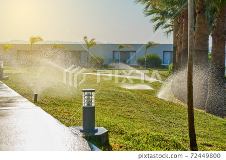 Garden automatic irrigation system. Smarter lawn sprinkler system Garden automatic irrigation system. Smarter lawn sprinkler system 72449800