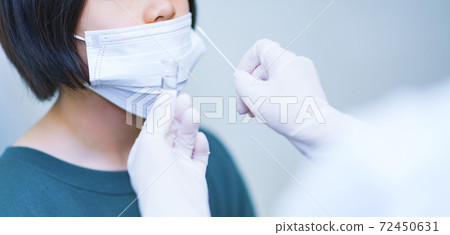 PCR PCR test Corona medical business [Medical image of corona sickness] 72450631