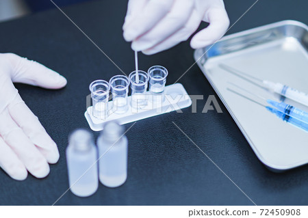 Vaccine development PCR test Medical business [Medical image of corona sickness] 72450908