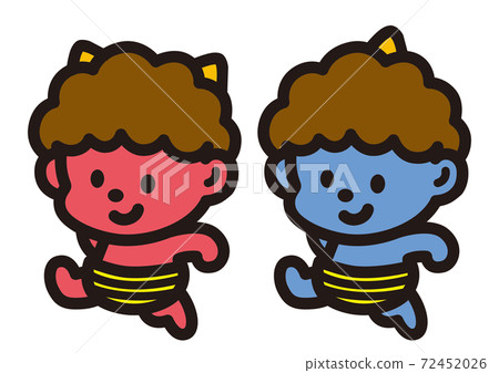 Cute demon brothers - Stock Illustration [72452026] - PIXTA