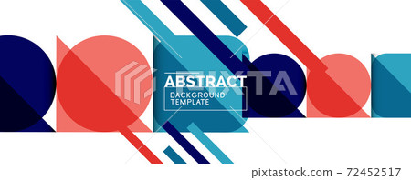 Simple circles and triangles abstract background. Vector illustration for covers, banners, flyers and posters and other designs Simple circles and triangles abstract background. Vector illustration for covers, banners, flyers and posters and other designs 72452517