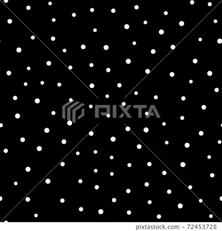 Seamless pattern with white dots on black... - Stock Illustration ...