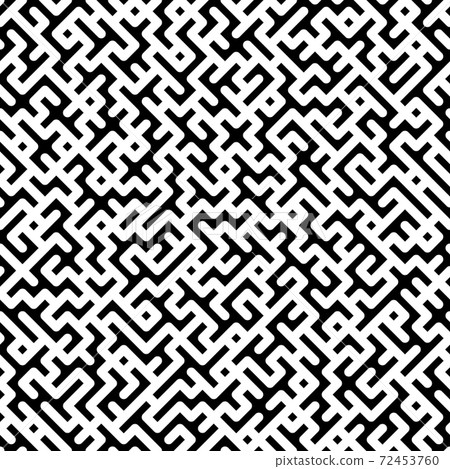 Minimalistic vector background. Trendy seamless Black And White shapes pattern 72453760