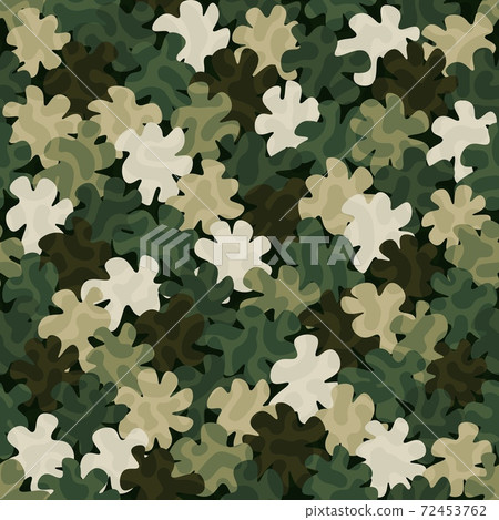 Digital camouflage seamless pattern. Abstract army or hunting masking ornament 72453762