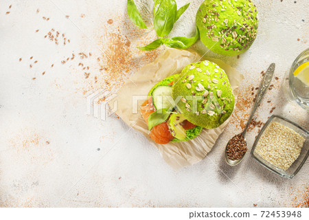sandwiches with fish 72453948
