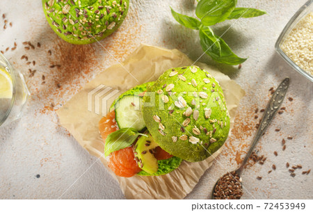 sandwiches with fish 72453949