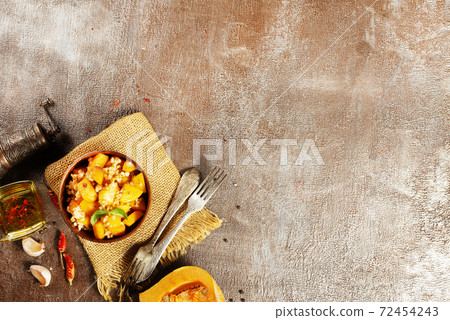 wheat porridge with pumpkin 72454243