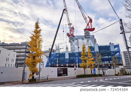 Building construction site Shinagawa-ku, Tokyo Building construction site Shinagawa-ku, Tokyo 72454384