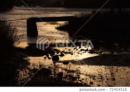 Silhouette of a cove in Koajiro no Mori 72454518