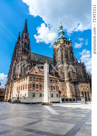 Prague Castle Obelisk at St Vitus Cathedral 72455311