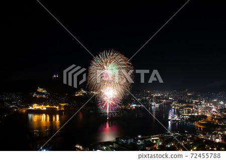 Nagasaki Sailing Boat Festival Fireworks Nagasaki Sailing Boat Festival Fireworks 72455788