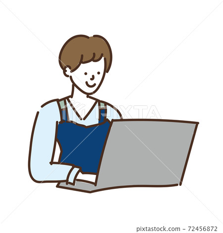 農業農民女孩鬆散的插圖 72456872