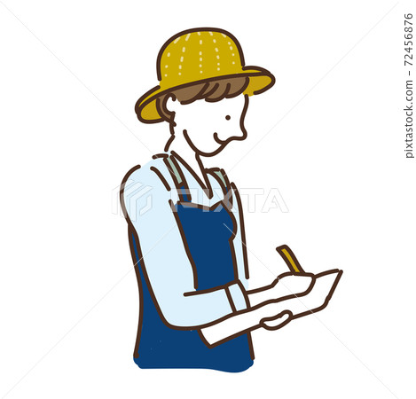 Agricultural farmer girls loose illustration 72456876