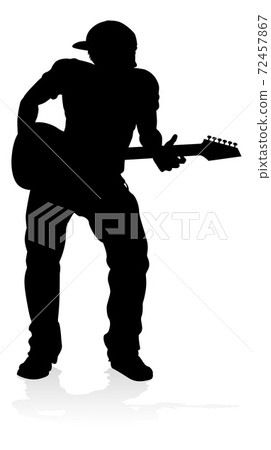 Musician Guitarist Silhouette 72457867