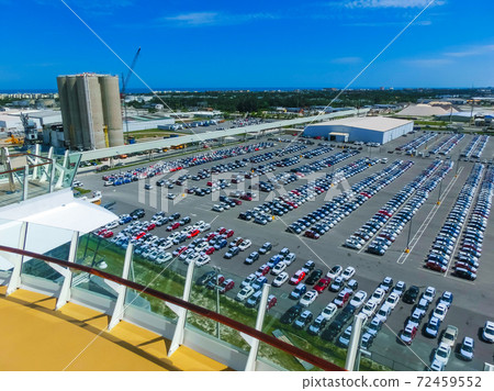 Cape Canaveral, USA. The arial view of port Canaveral from cruise ship Cape Canaveral, USA. The arial view of port Canaveral from cruise ship 72459552