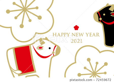 新年賀卡2021年明信片模板尤恩·烏西 新年賀卡2021年明信片模板尤恩·烏西 72459672